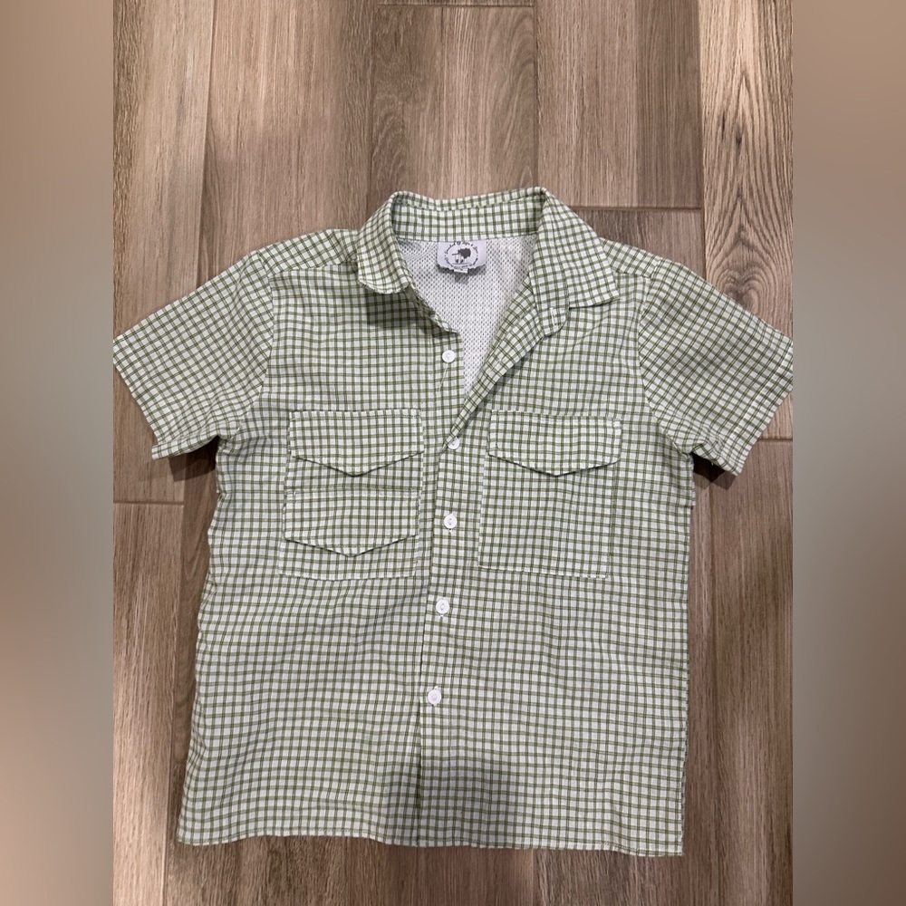 Smocked by Laya and Linc size 8 boys button down